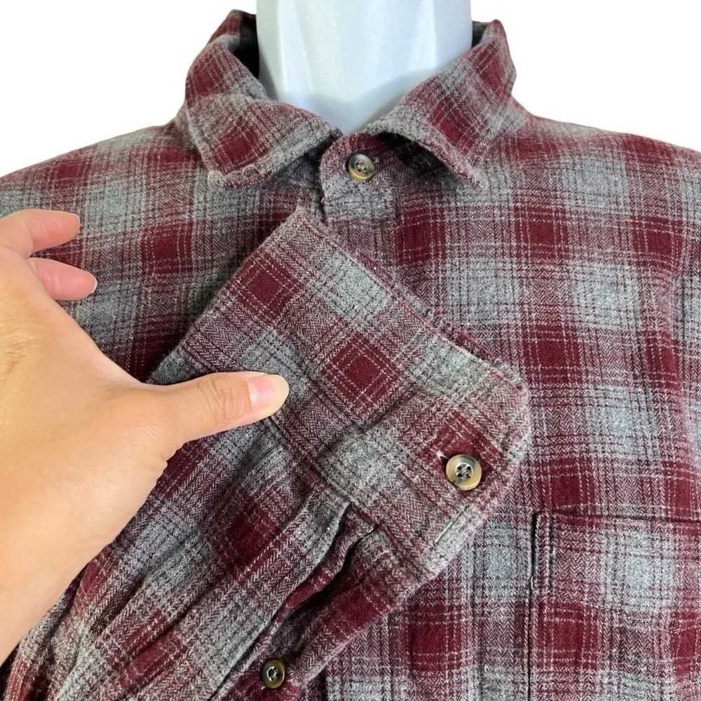 J.Crew Men’s Flannel Shirt Button Down Size XL